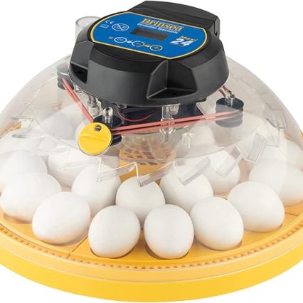 Brinsea Maxi 24 Advance Egg Incubator with Automatic Egg Turning and Temperature Control for Hatching 24 Chicken, Duck, Parrots, or Other Eggs,- Optimal Flexibility with Mix &...