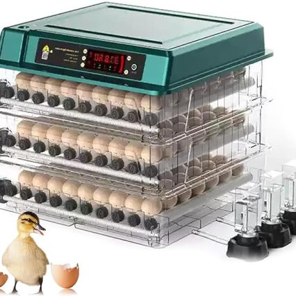 Commercial Egg Incubator for Hatching Chickens, Ducks, Quails & Turkeys - Auto Water Replenishment, Holds 6-392 Eggs, 360° Clear View Window, Ideal for Home & Farm Use