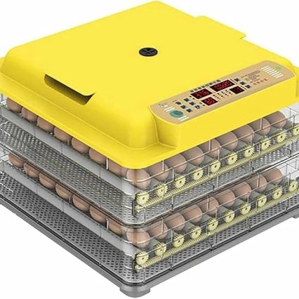 Digital Egg Incubator - Fully Automatic Egg Turning for Hatching Chickens, Ducks, Birds, Quail, Parrots, Pigeons - 56 Egg Capacity, Dual Power Options Available