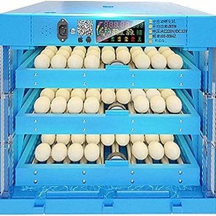 Egg Incubator 192 Eggs Fully Automatic Poultry Hatcher Machine with Humidity Temperature Control Led Candler Brooder for Hatching Eggs Quail Parrot Duck Bird
