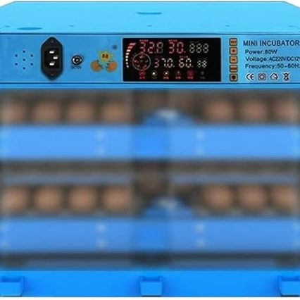 Egg Incubator, Egg Incubator with Automatic Egg Turning for Hatching Eggs Holds 128 Eggs Temperature Control Poultry Chicken Chick Duck Machine