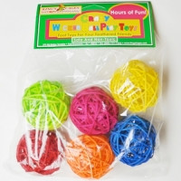 Wicker Balls 6-Pack